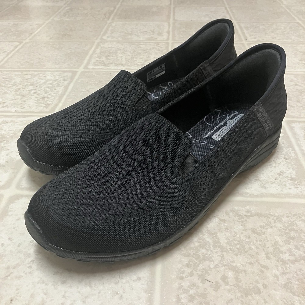 Skechers Slip-Ins Reggae Fest 2.0 Guiding Light Blak Women's Shoes-Size US 11