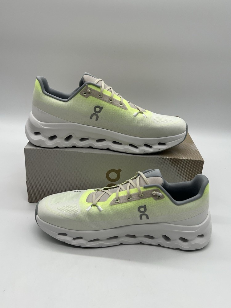 On Cloudtilt Men’s Size 13 Lime Ivory White Mesh Running Casual Sneakers Shoes.