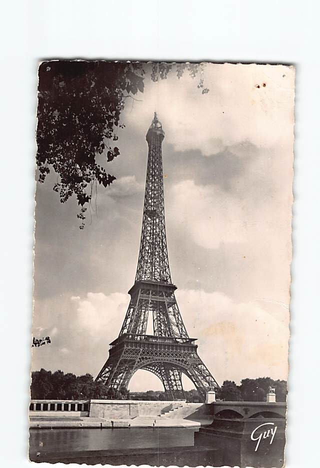 Postcard Eiffel Tower Paris France