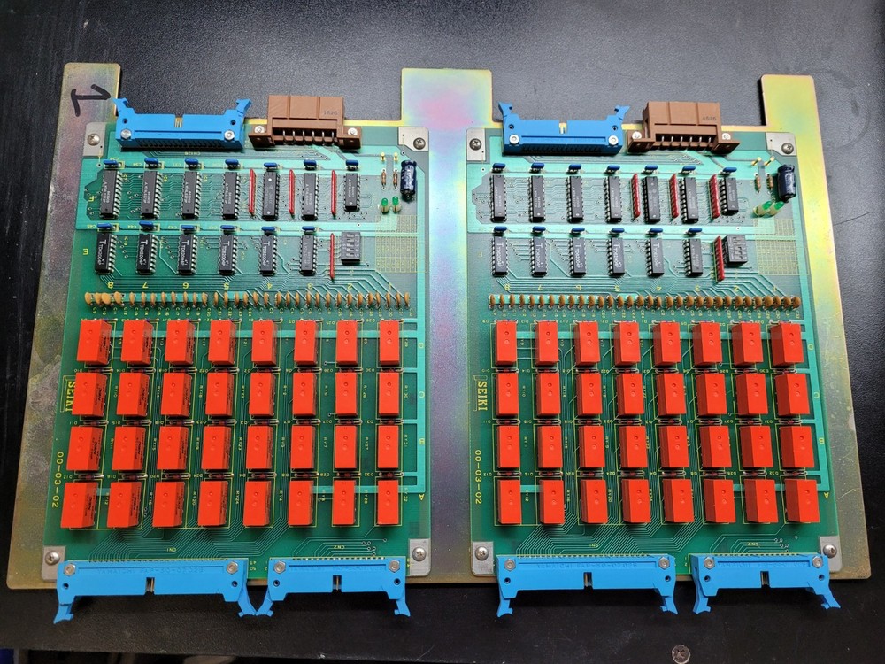 (LOT OF 2) Seiki 00-03-02 Relay Board