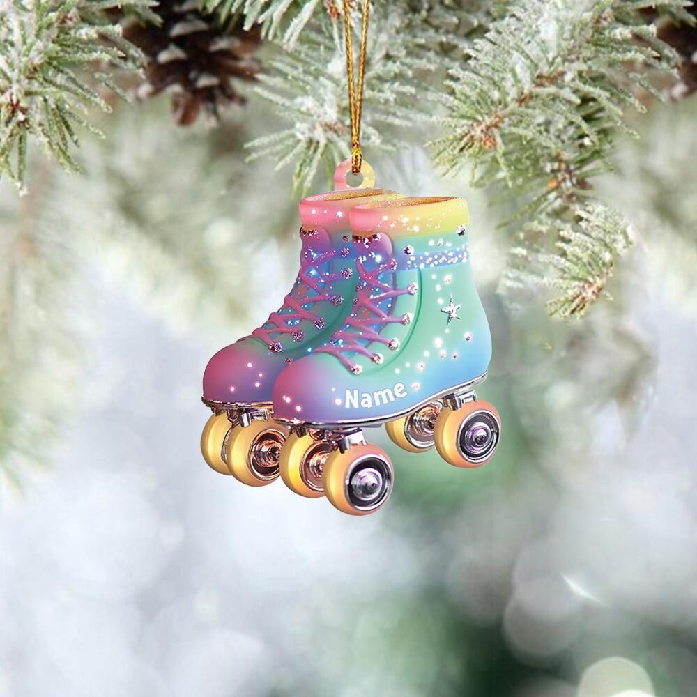 Roller Skates Christmas Ornament  Skating Ornament  Roller Skater Ornament Gift