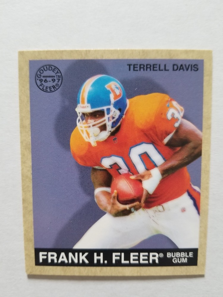 1997 Fleer Goudey #14 Terrell Davis Denver Broncos