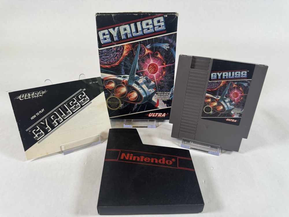 Gyruss NES CIB Complete Nintendo Game Cartridge Box Manual Tested