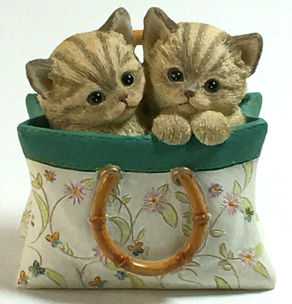 Lenox A Tote for Two Figure Kittens in Purse 3.25