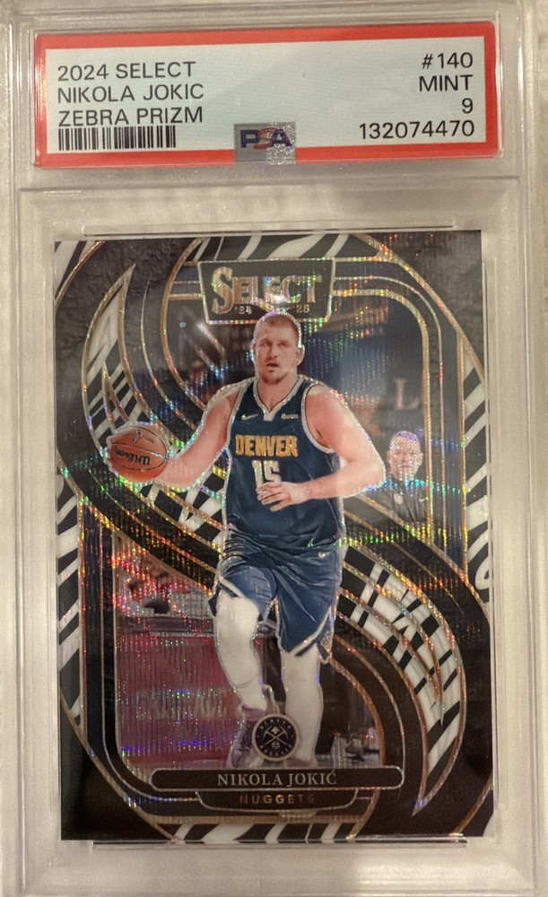 2024-25 Panini Select - Premier Level Nikola Jokić #140 Zebra Prizm