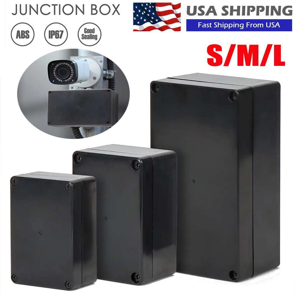 Electrical Junction Box Waterproof ABS Plastic In/Outdoor Project Enclosure Case-image