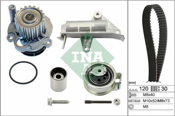 530 0177 30 INA Wasserpumpe + Zahnriemensatz für AUDI,FORD,SEAT,VW