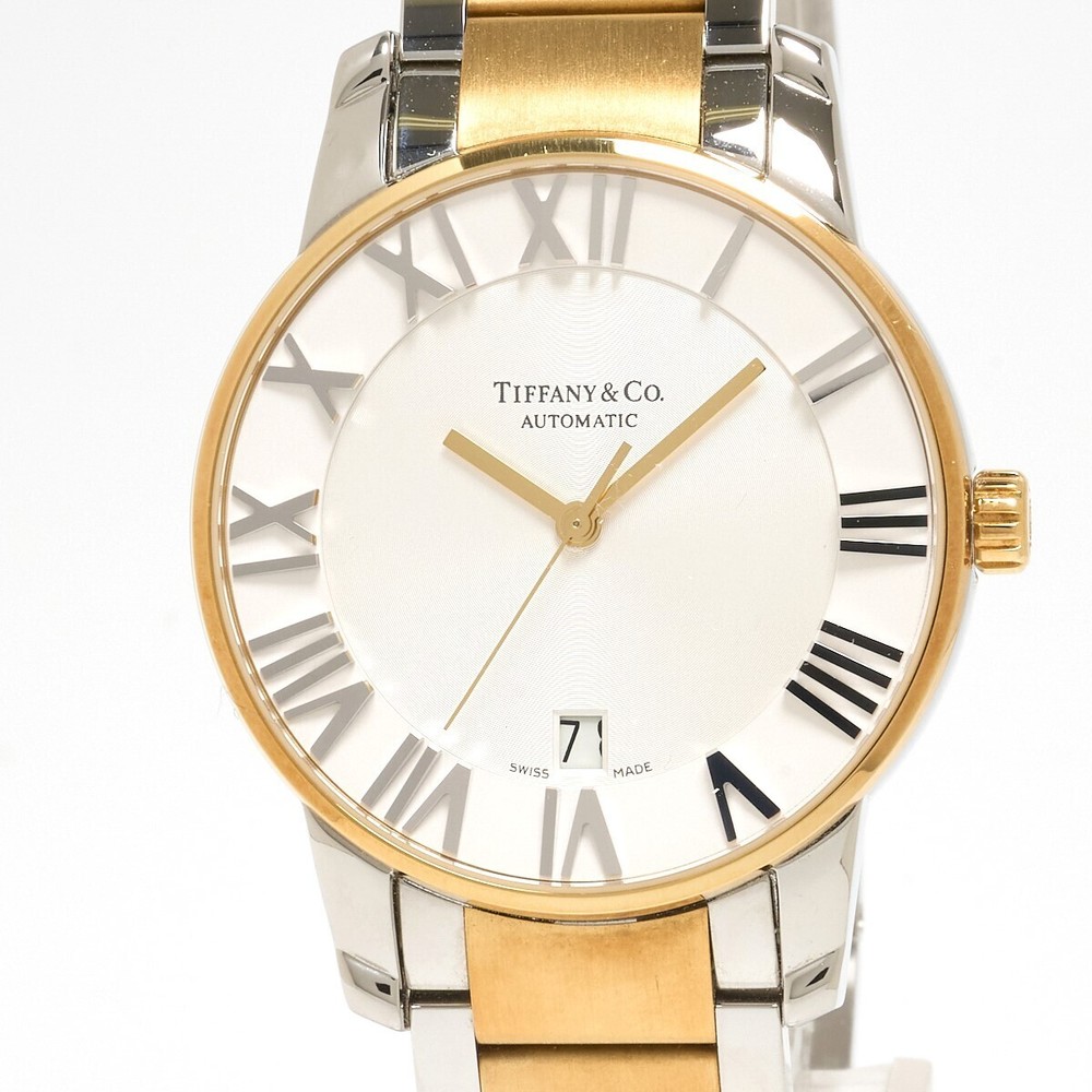 TIFFANY Co. Tiffany Atlas Dome Z1800.68.15A21A00A SS White Yellow Gold S