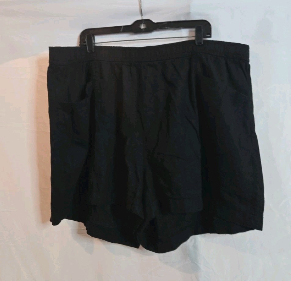 Old Navy Women Plus Sz 3X Black High-Rise Shorts