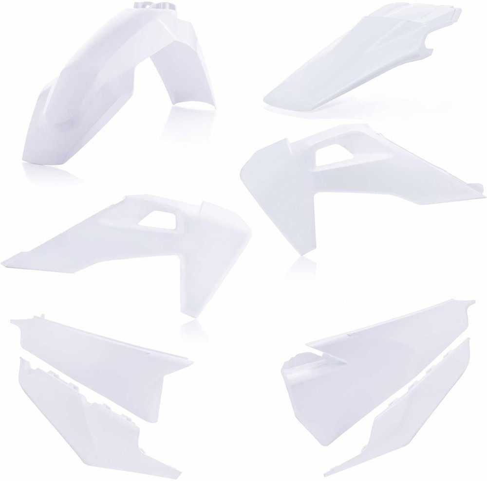 Acerbis White Plastic Kit for 2020-2022 Husqvarna FX 350/450 Motocross