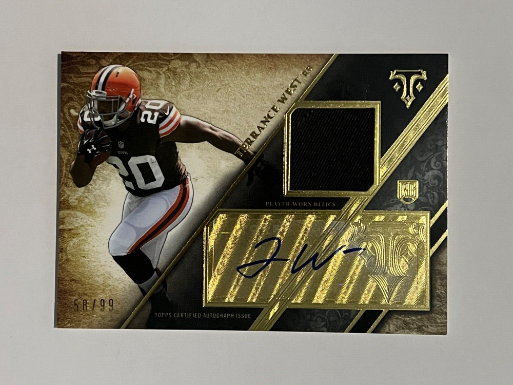 2014 Topps Triple Threads Terrance West /99 Rookie Autographed Relics #TTRAR-66