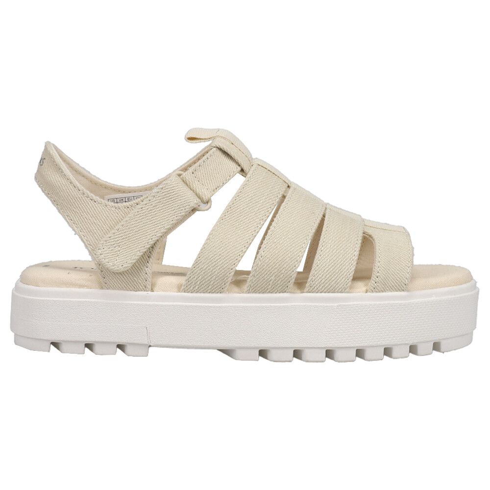 TOMS Fisherman Lug Platform  Womens Off White Casual Sandals 10017906T