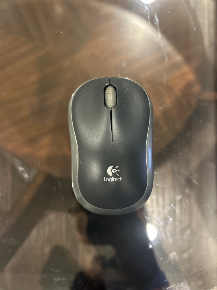 Logitech M185 Wireless Mouse in Black Grey with USB Receiver - Tested & Reliable