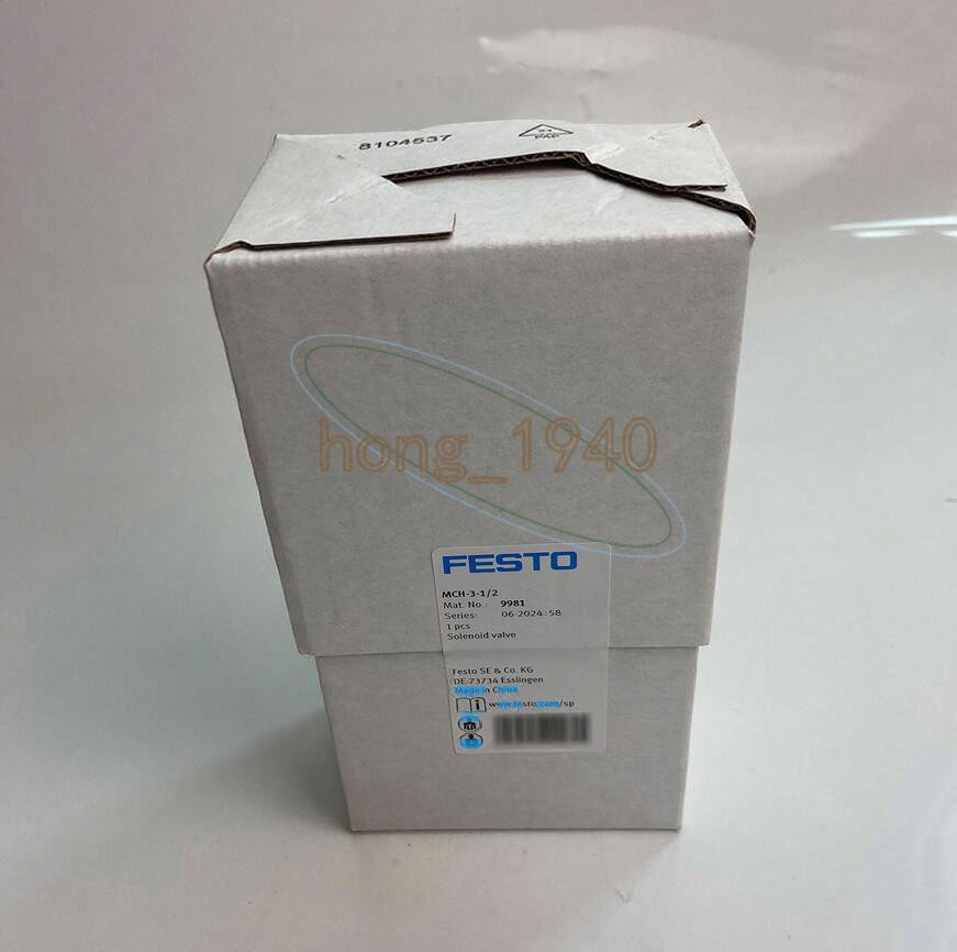 ONE New Festo MCH-3-1/2 9981 Solenoid Valve