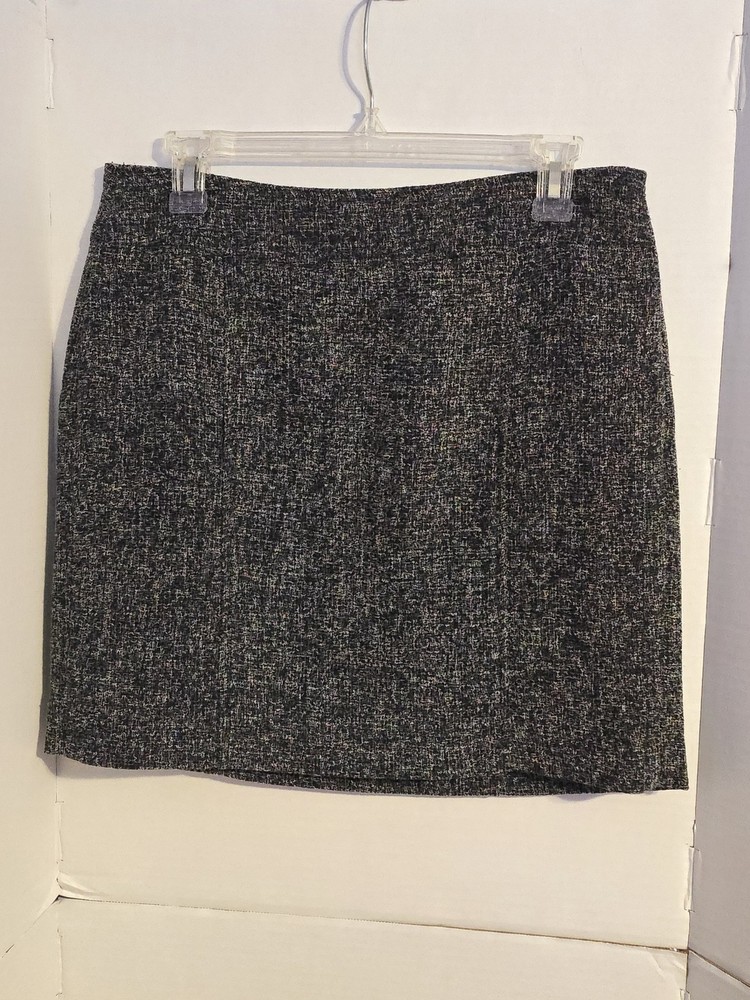 Banana Republic Gray Tweed Pencil Skirt Textured Lined Size 6