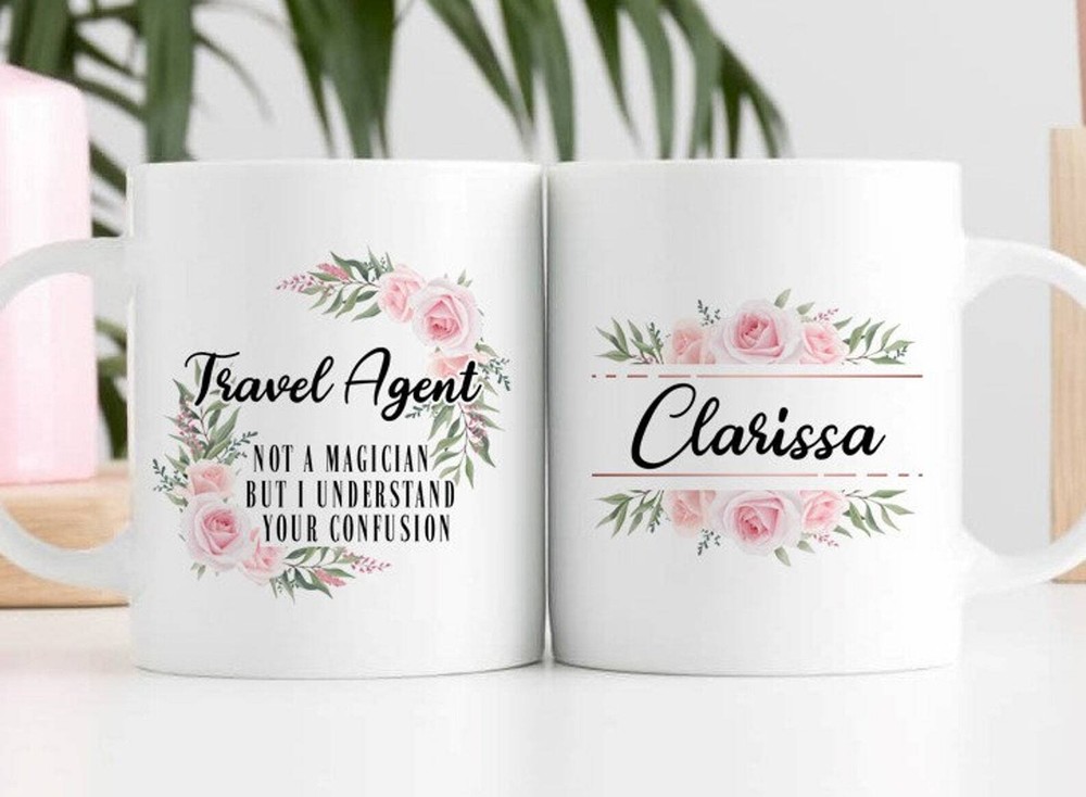 Travel Agent Mug Personalized Travel Agent Coffee Cup Travel Agent Gift Travel