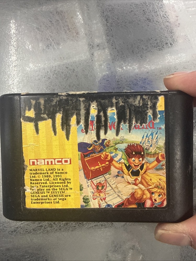 Marvel Land (Sega Genesis, 1991) Authentic Game Cartridge