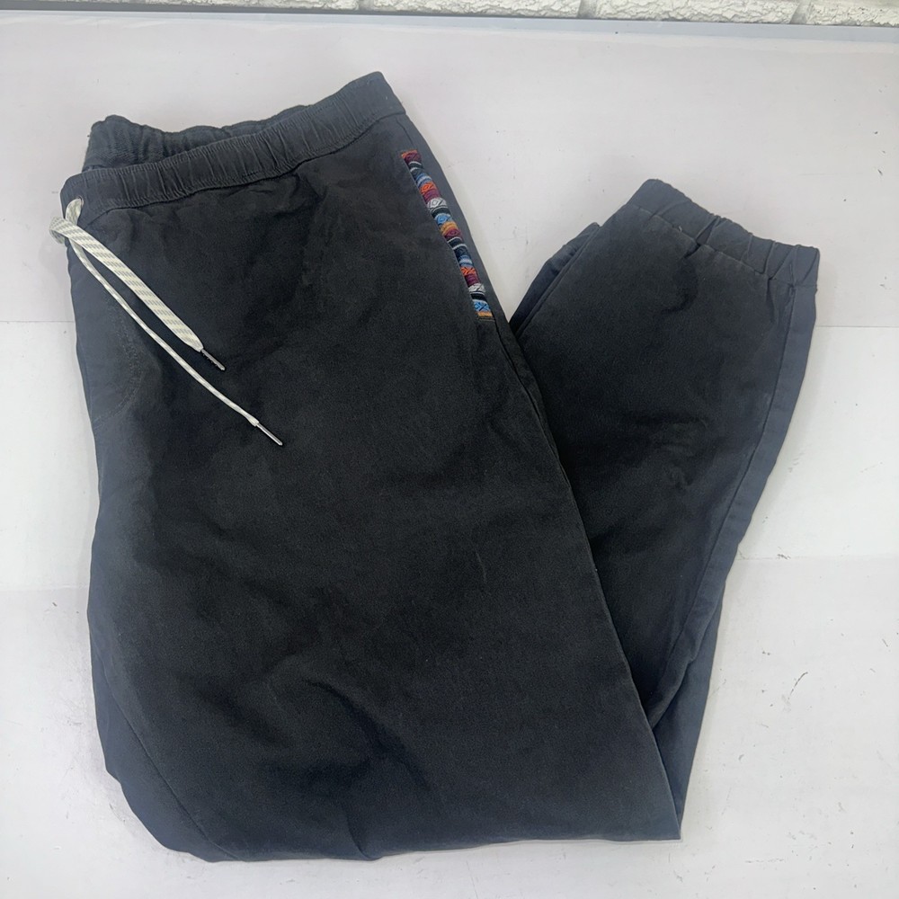Wowie Rambler Jogger Pant Mens XXL Gray Drawstring Aztec Stretch Active