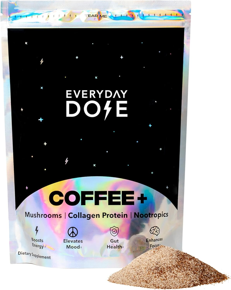 The Mushroom Coffee by Everyday Dose Premium Coffee Extract with Grass-Fed Colla