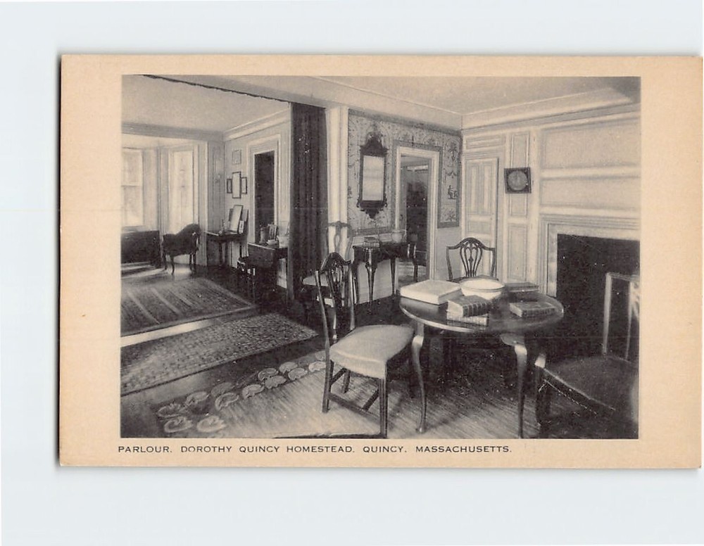 Postcard Parlour, Dorothy Quincy Homestead, Quincy, Massachusetts