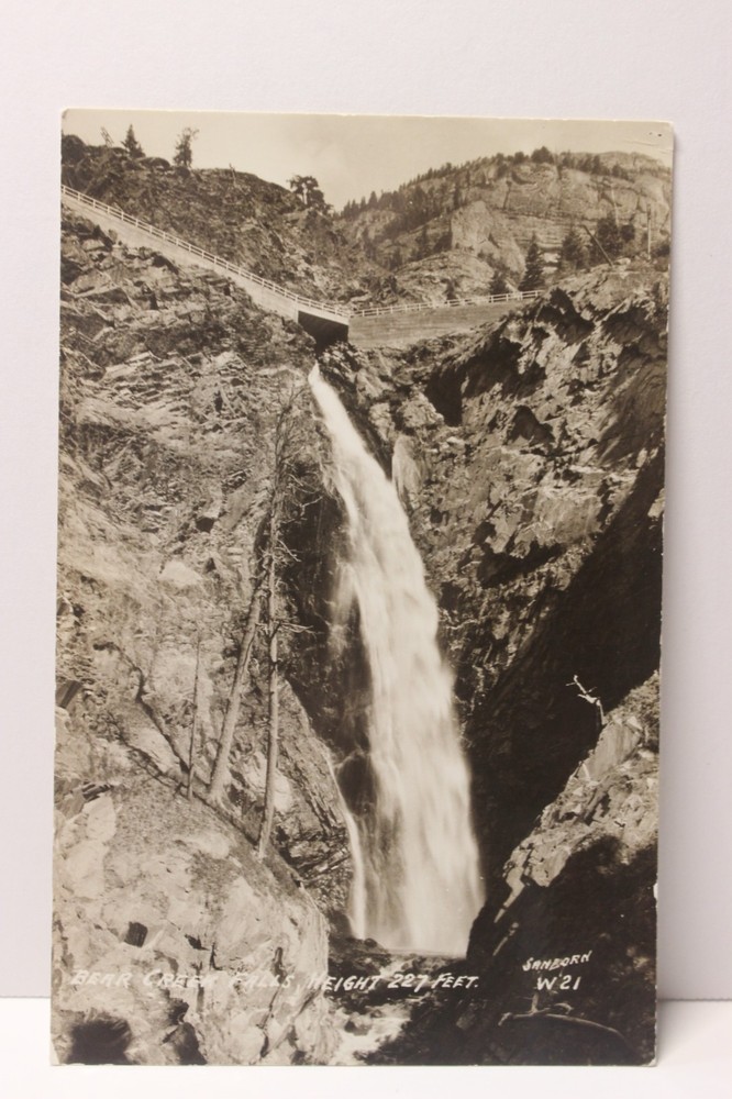 Bear Creek Falls, Colorado, Sanborn RPPC