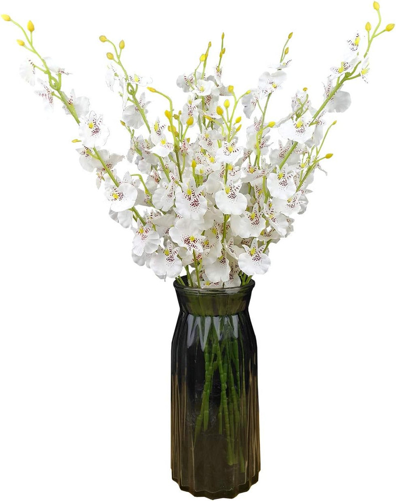 Silk Flowers in Bulk Wholesale Artificial Orchids, 10 Pcs (Each 20”), for Weddin