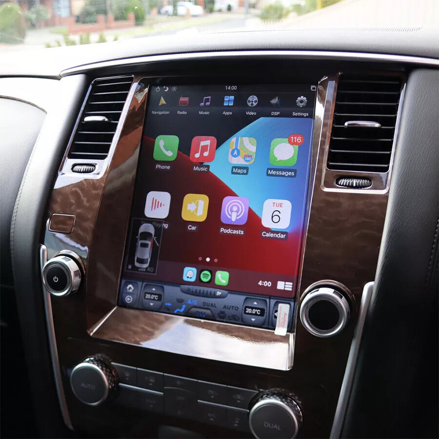 Tesla Style Car Radio GPS Navigation CarPlay For Nissan Armada 2014-2021 32GB