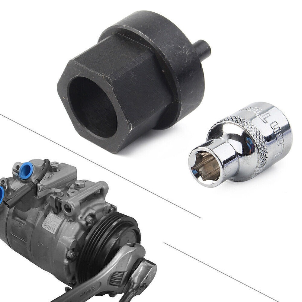 Mercedes A/C Compressor Clutch Hub Remover Tool Kit 7SEU17C USA Compatible