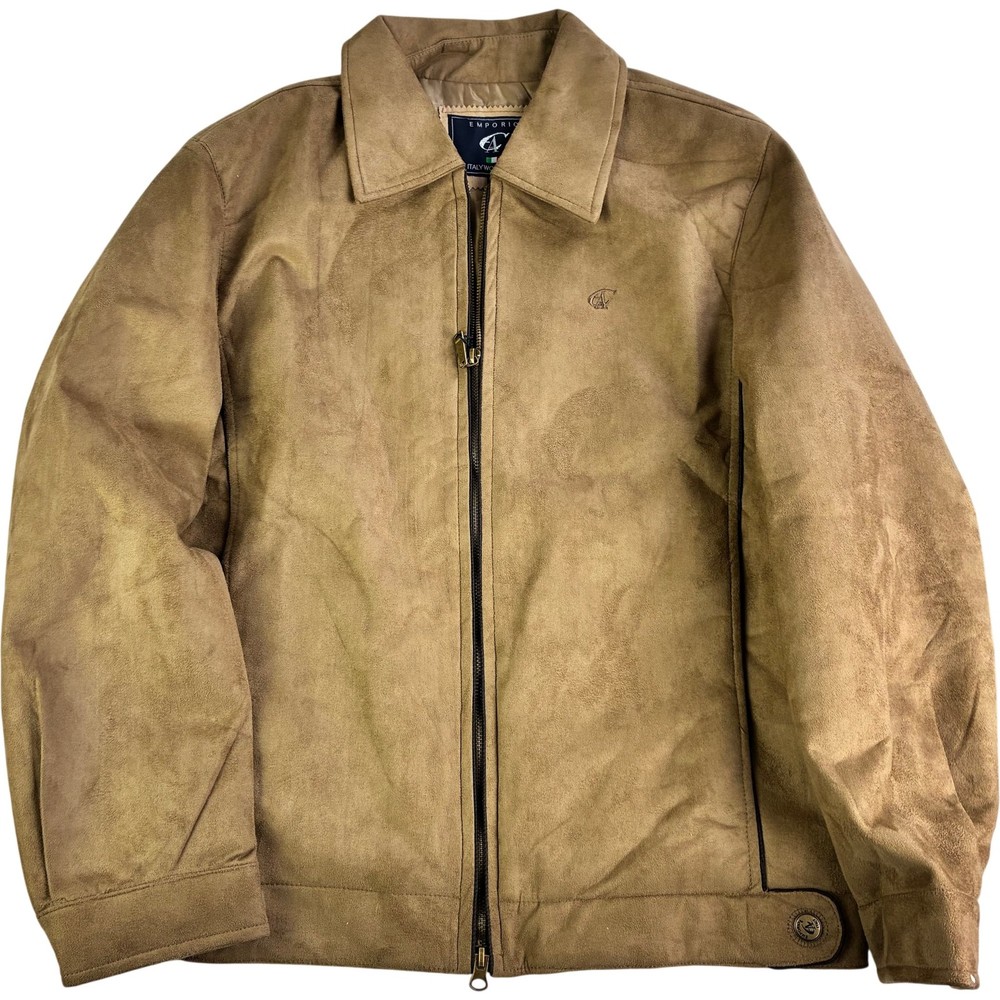 Emporio Collection Suede Jacket Tan Brown Size S