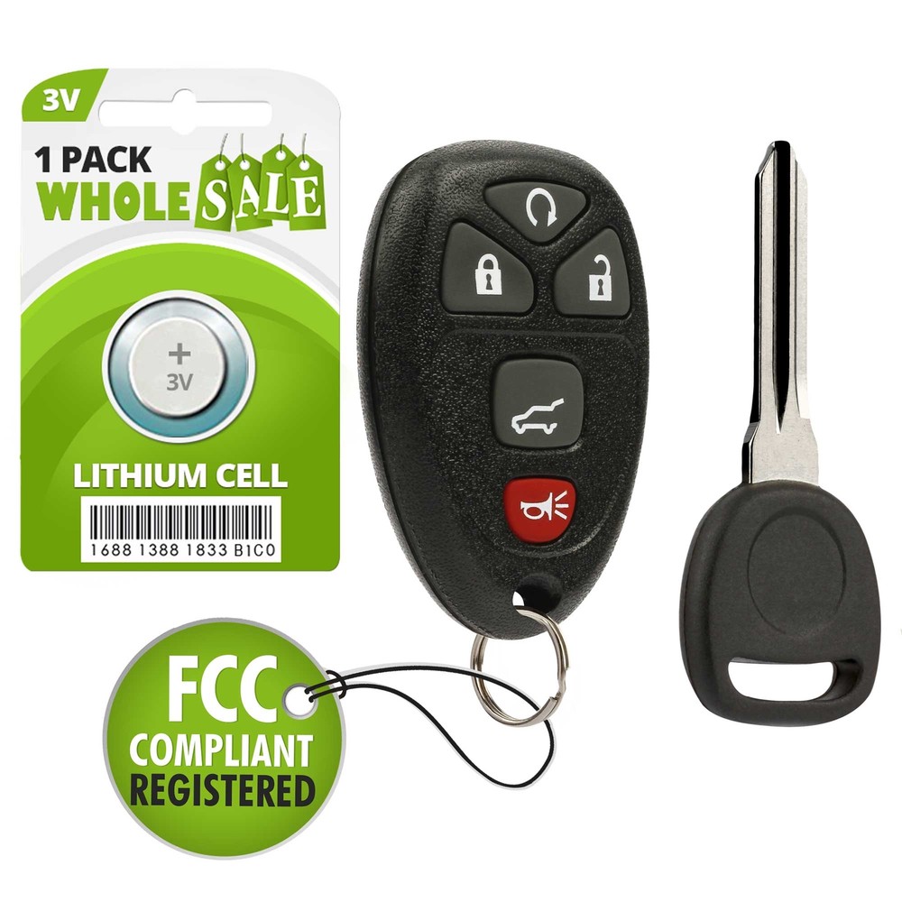 Replacement For 2007 2008 Cadillac SRX Key + Fob Remote