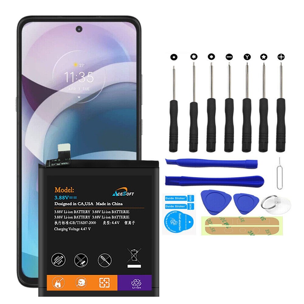 High Capacity 5100mAh Standard MK50 Battery Toolset f Motorola One 5G Ace XT2113-image