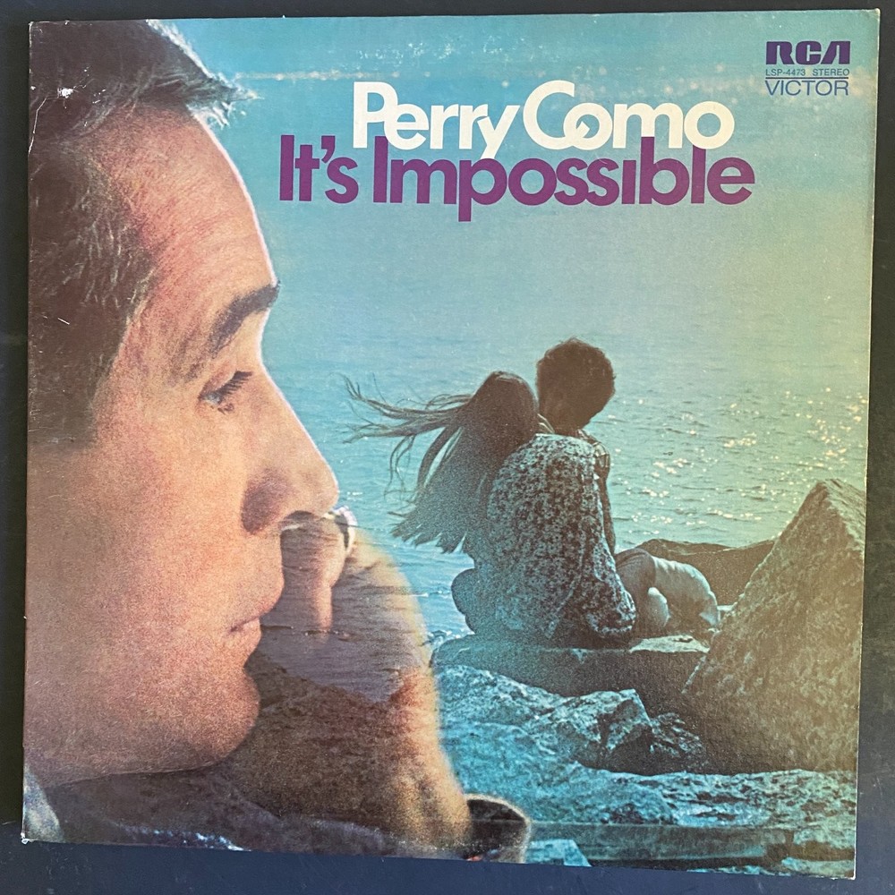 Perry Como – It's Impossible LP Record 1970 RCA Victor Pop Easy Listening 33 RPM