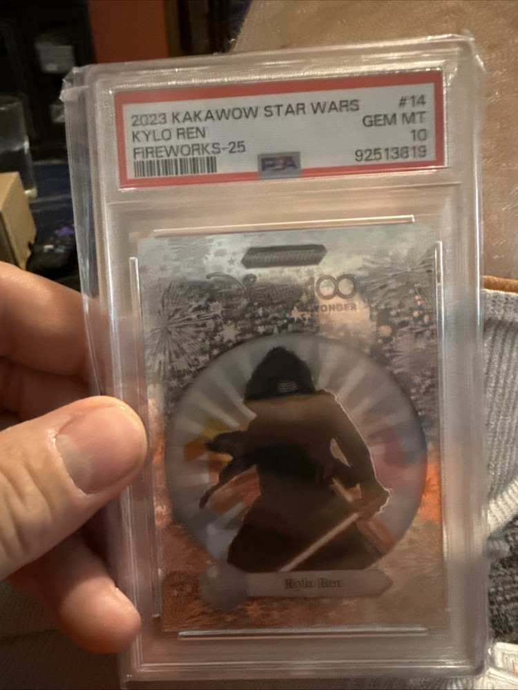 2023 Kakawow Disney 100 Star Wars #14 Kylo REN Fireworks Numbered 15/25 PSA 10