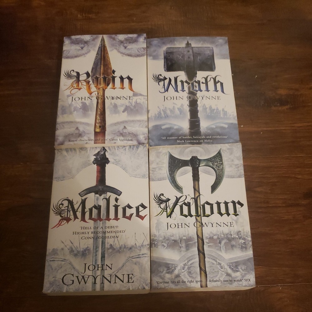 Malice The Faithful and the Fallen Paperback By Gwynne, John Book Lot Of 4 Books