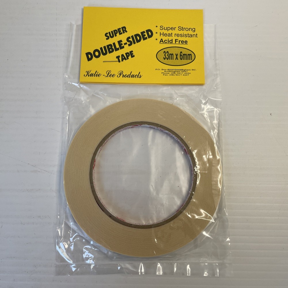 Double Sided Scrapbooking Adhesive Tape 33m x 6mm Acid Free Kutie-Lee Products-image