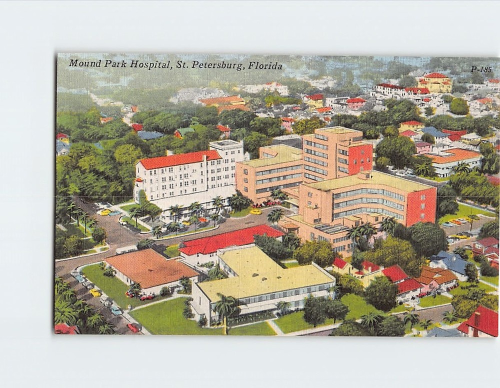 Postcard Mount Park Hospital St. Petersburg Florida USA