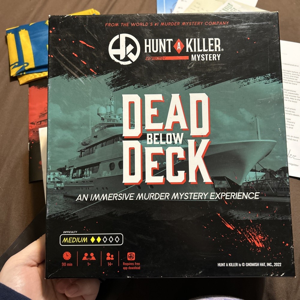 Hunt A Killer Dead Below Deck Strategy Game Immersive Storytelling Realistic