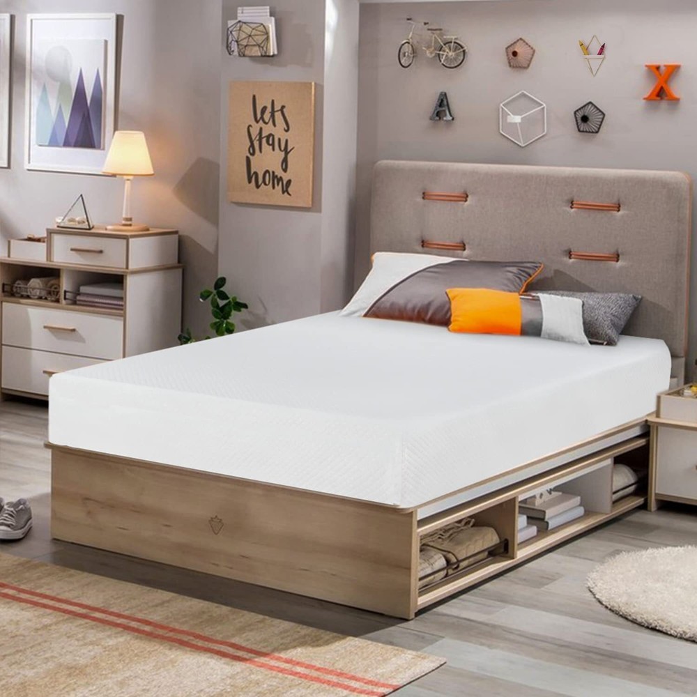 8 inch Twin Mattress Gel Memory Foam Mattress for Cool Sleep & Pressure Relie...