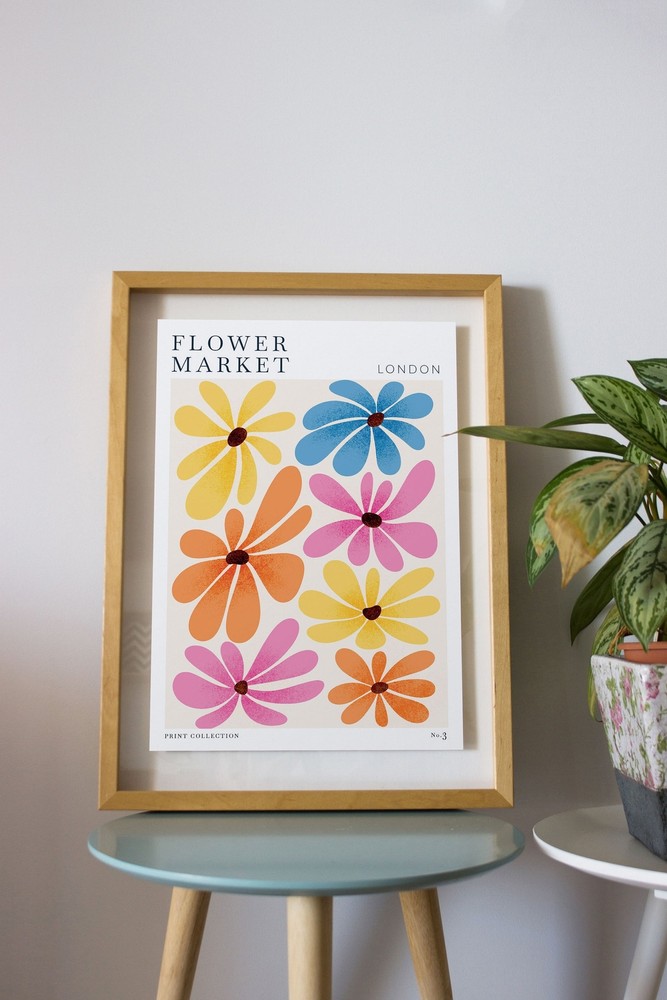Flower Market Postermatisse Flower Print Wall Art Modern Print Artflower Print