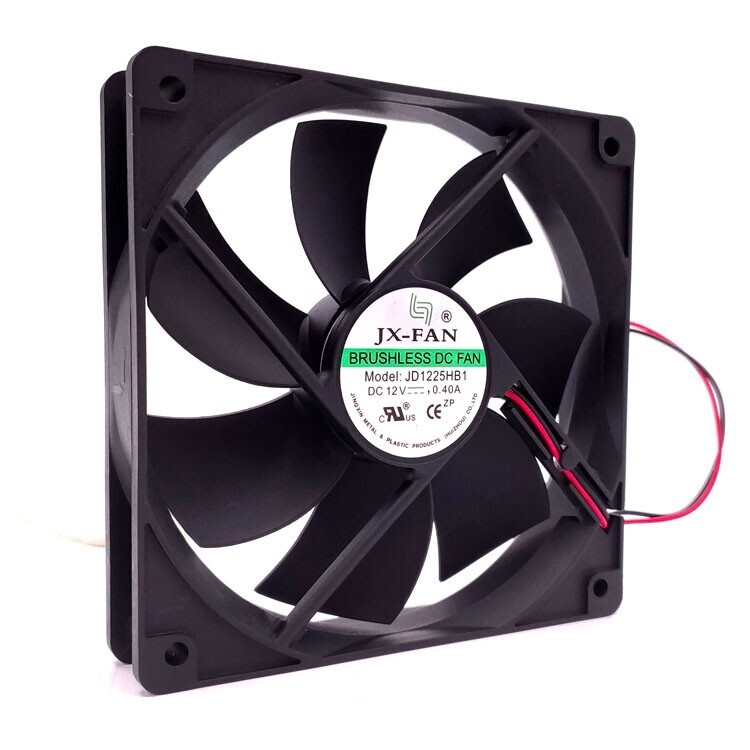 1 PCS JX-FAN Fan JD1225HB1 DC 12V 0.40A 12025 12CM 2 pin inverter cooling fan