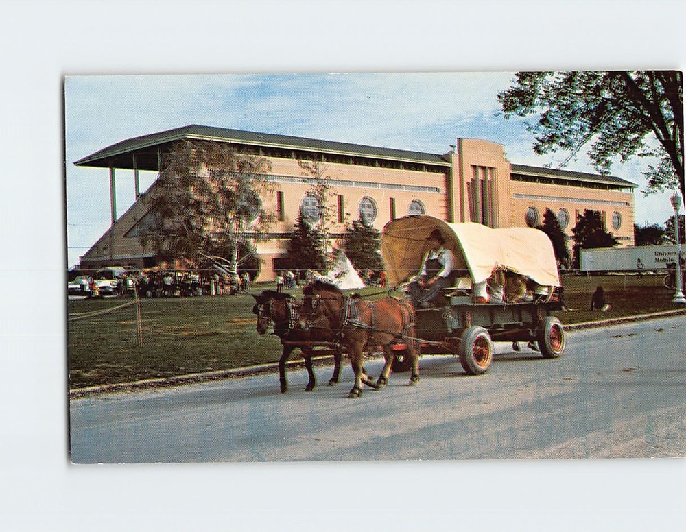Postcard Covered Wagon Ride Southern Illinois Folk Festival USA