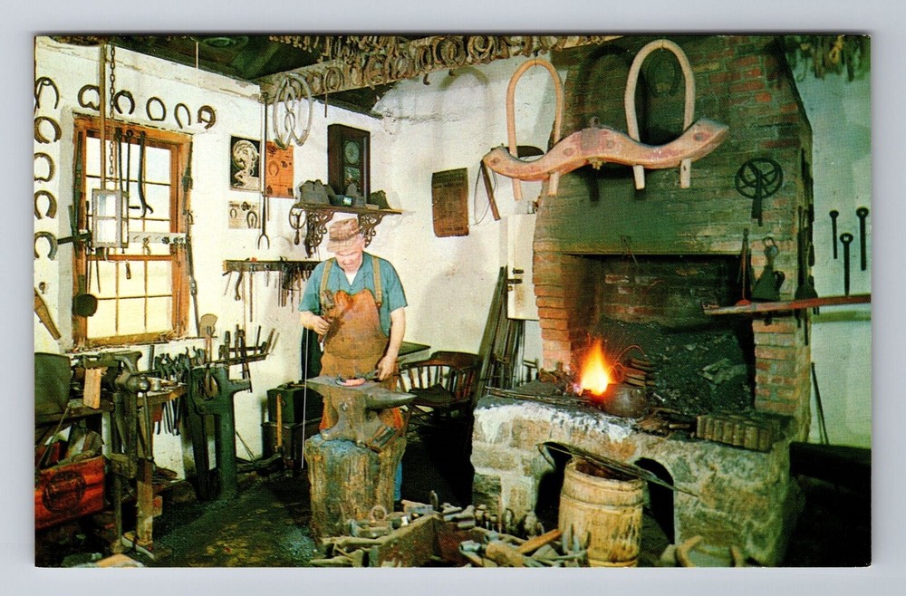Monroe NY-New York, Old Museum Village, Blacksmith Shop, Vintage Postcard