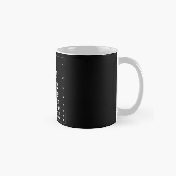 Coffee Coffee Coffee Eye Chart  Classic Mug, Gift For Family