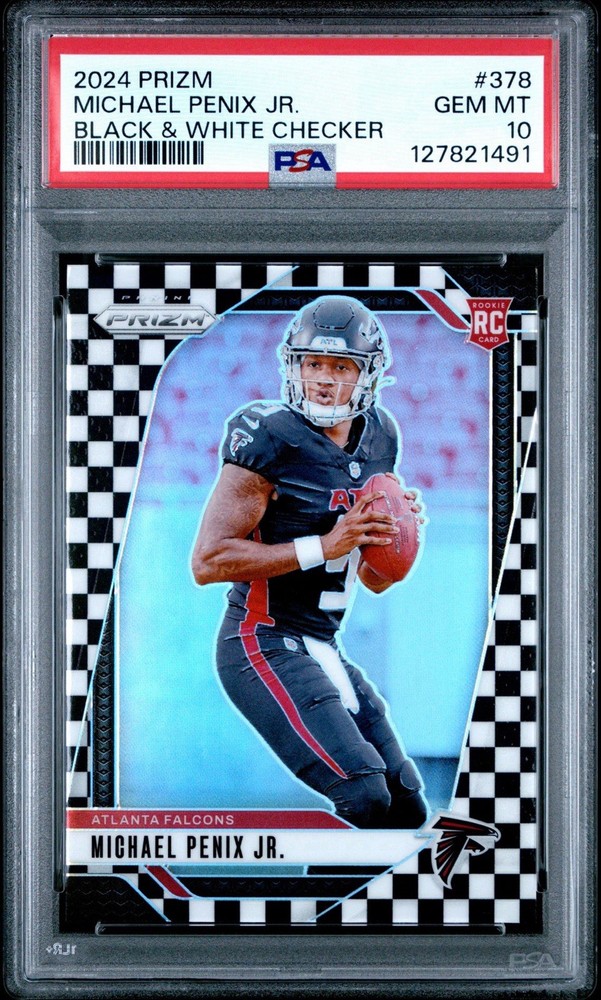 2024 PANINI PRIZM Michael Penix Jr Checkerboard PSA 10 LOW POP!!