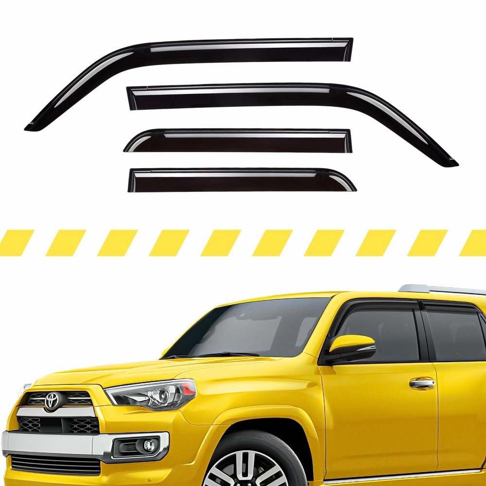 Sun Rain Visors Wind Rain Guards for 2010-2024 Toyota 4Runner