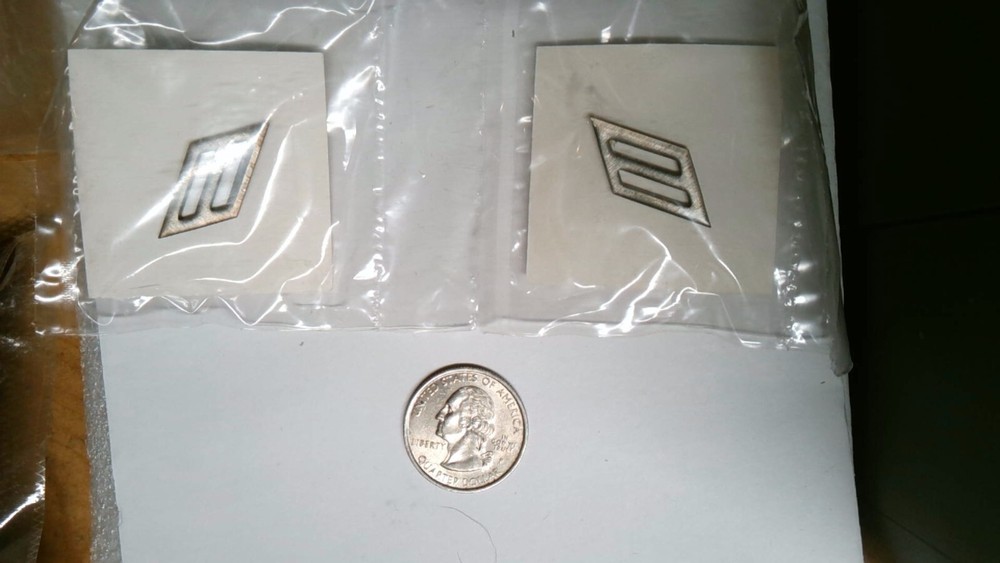 MILITARY INSIGNIA SET OF 2 METAL RATE SEAMAN NJROTC NAVY JROTC