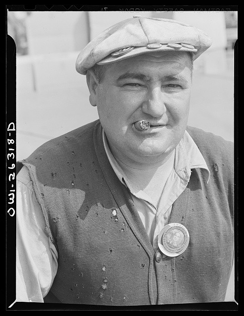 Baltimore Maryland 1943 Bethlehem-Fairfield Shipyards Worker Portrait