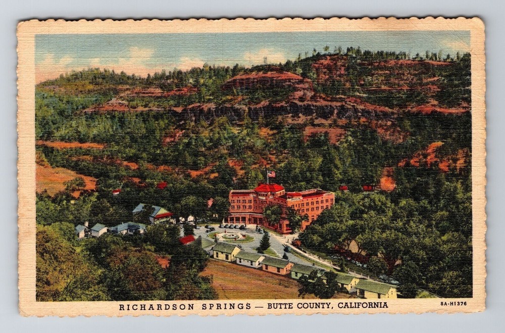 Butte County CA-California, Richardson Springs, Vintage Postcard