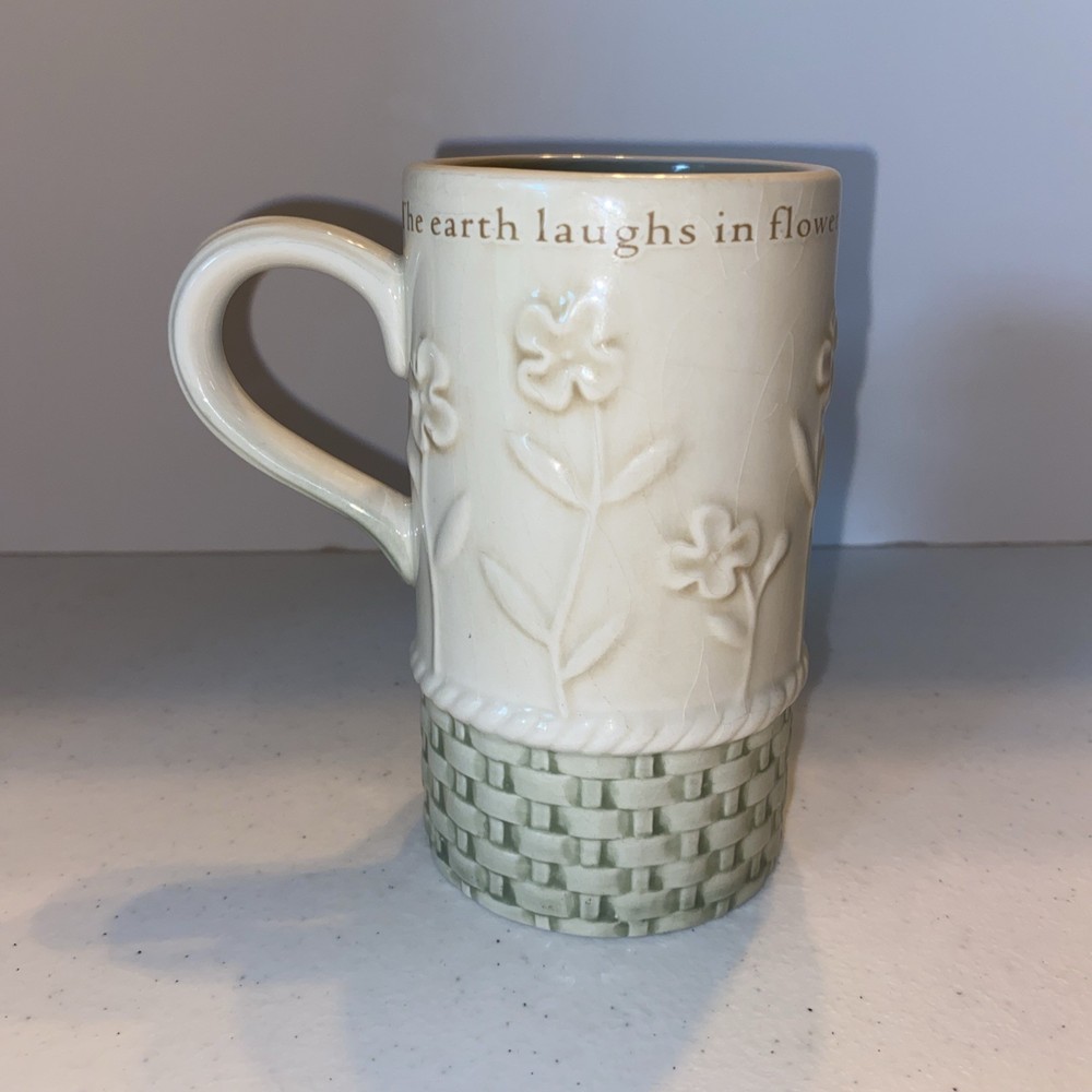 Irish Pottery The Earth Laughs In Flowers Cup Mug Coffee Tea