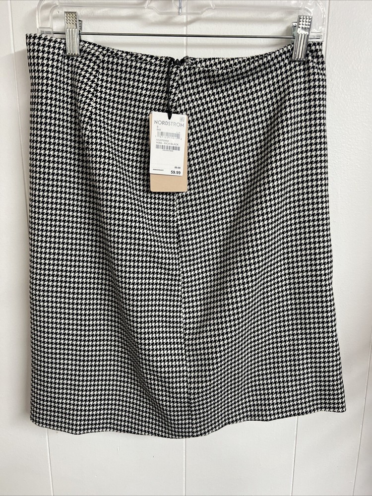NWT Women’s Halogen Houndstooth Skirt Size Small